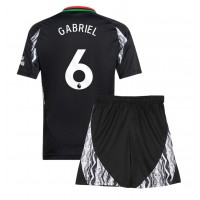 Maglia Calcio Arsenal Gabriel Magalhaes #6 Seconda Divisa Bambino 2024-25 Manica Corta (+ pantaloncini)